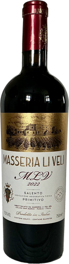 MASSERIA LI VELI SALENTO PRIMITIVO MLV